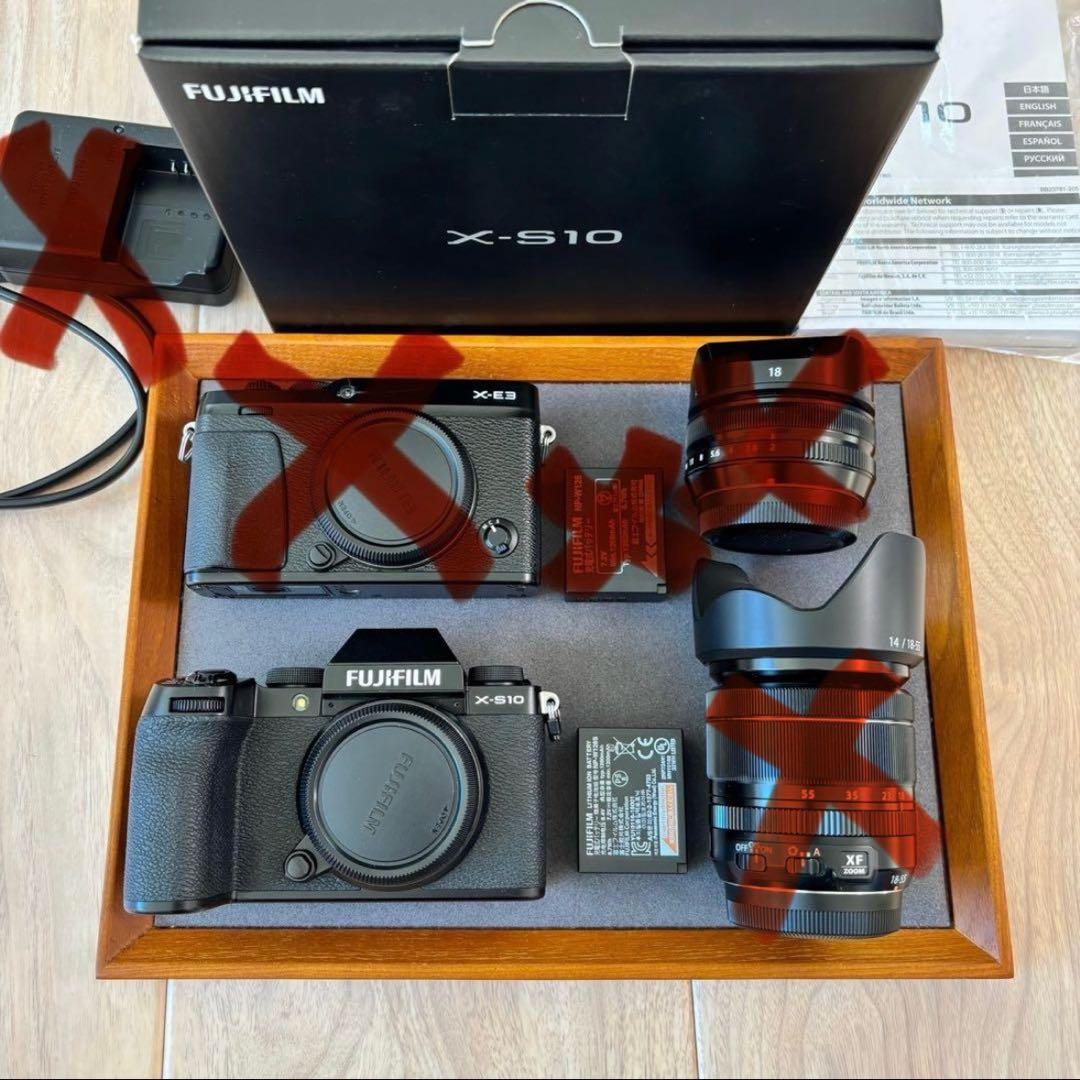 FUJIFILM XS10ボディ、XF18-55f2.8-4.0レンズ