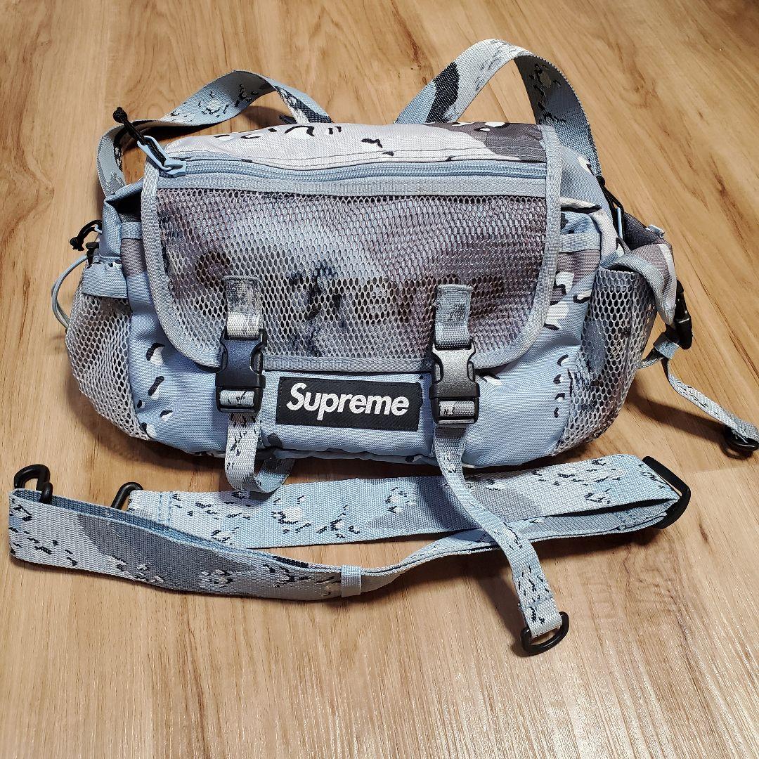 国内正規Supreme ショルダーバッグ ブルーカモコーデュラー