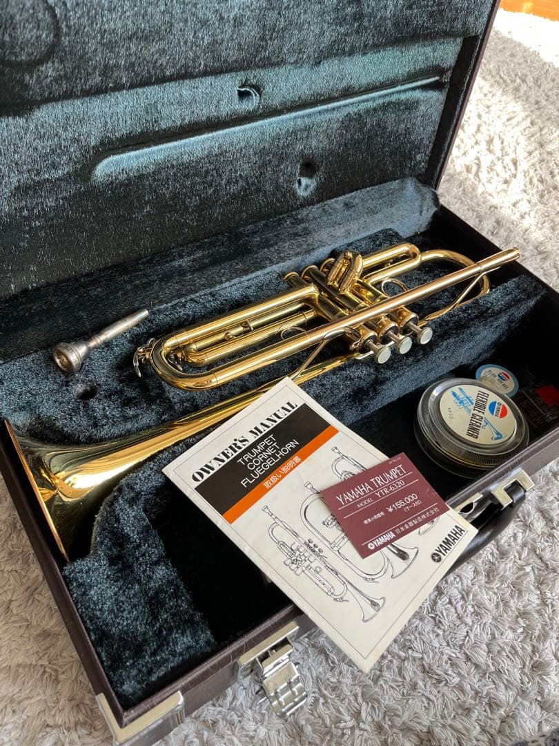 YAMAHA YTR-6320トランペット本体 ゴールド ハードケース付き　美品