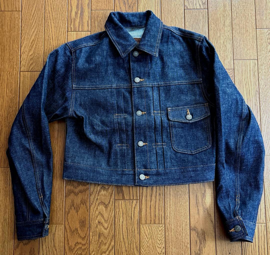 児島デニム ジャケット　長袖 赤耳