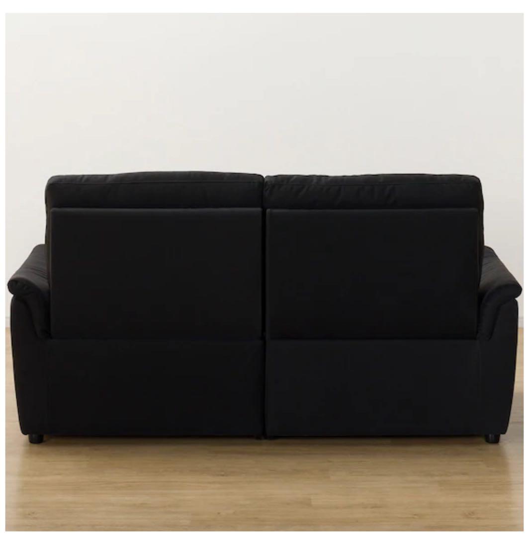 ニトリ 3人掛け電動リクライニングソファ KK6133 Nシールド BK