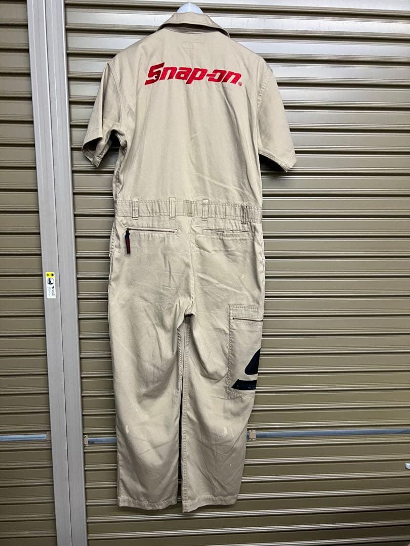 Snap-on ベージュ つなぎ　M