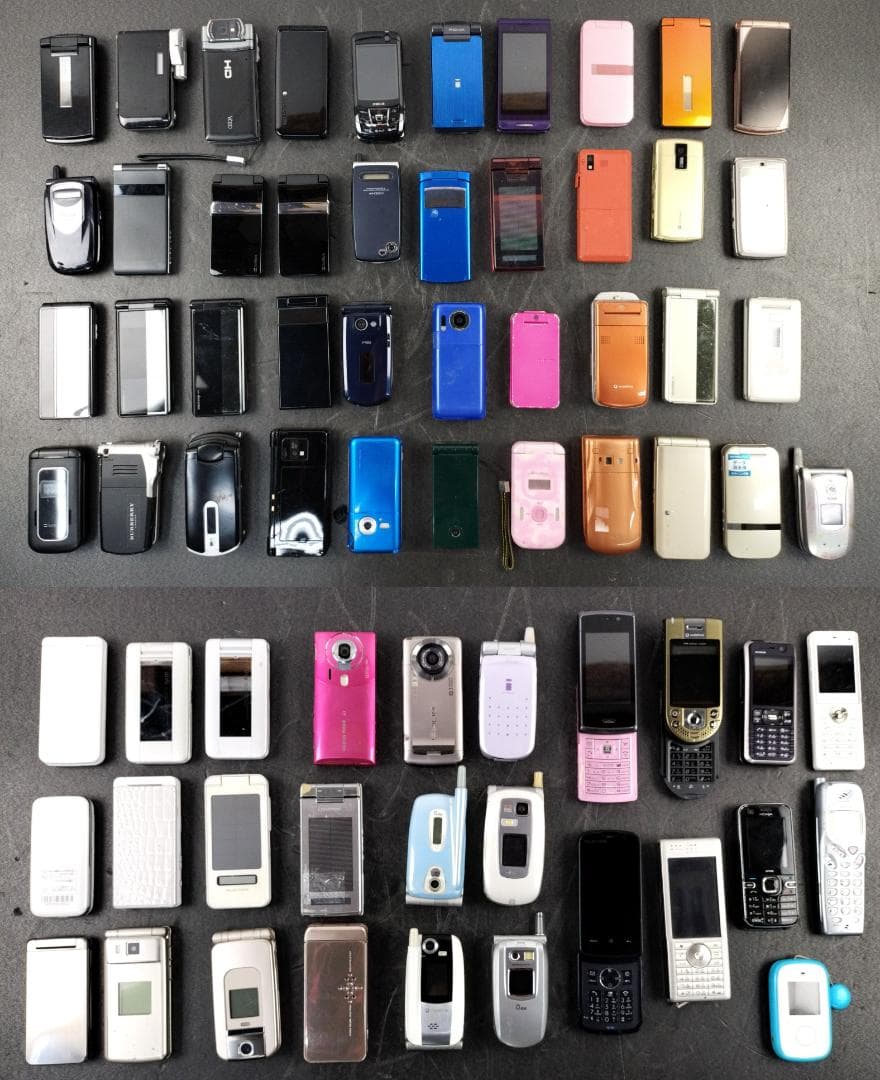 ジャンク品 ガラケー 68台 約7kg セット まとめ