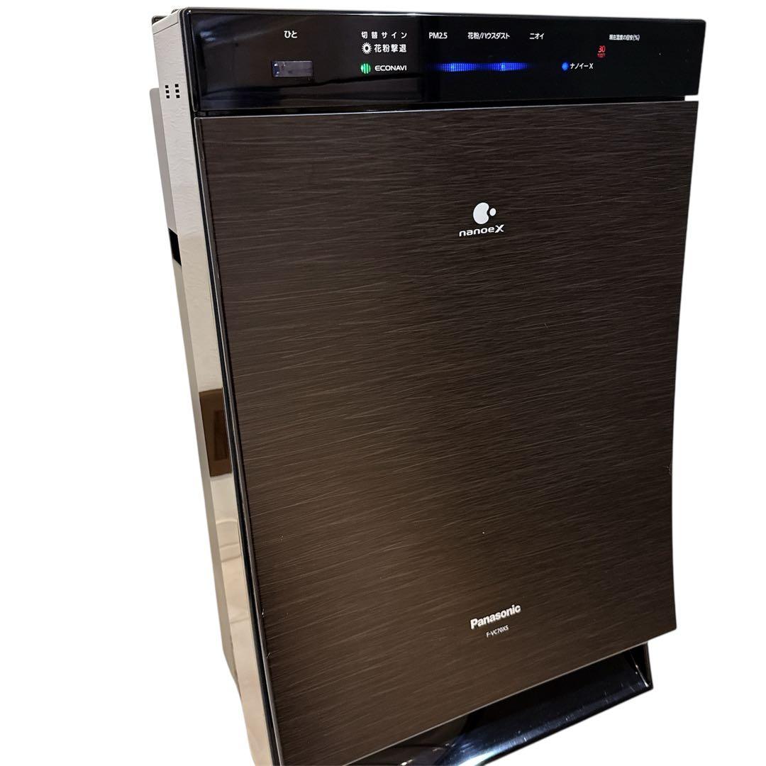 Panasonic パナソニック　加湿空気清浄機　F-VC70XS 木目調
