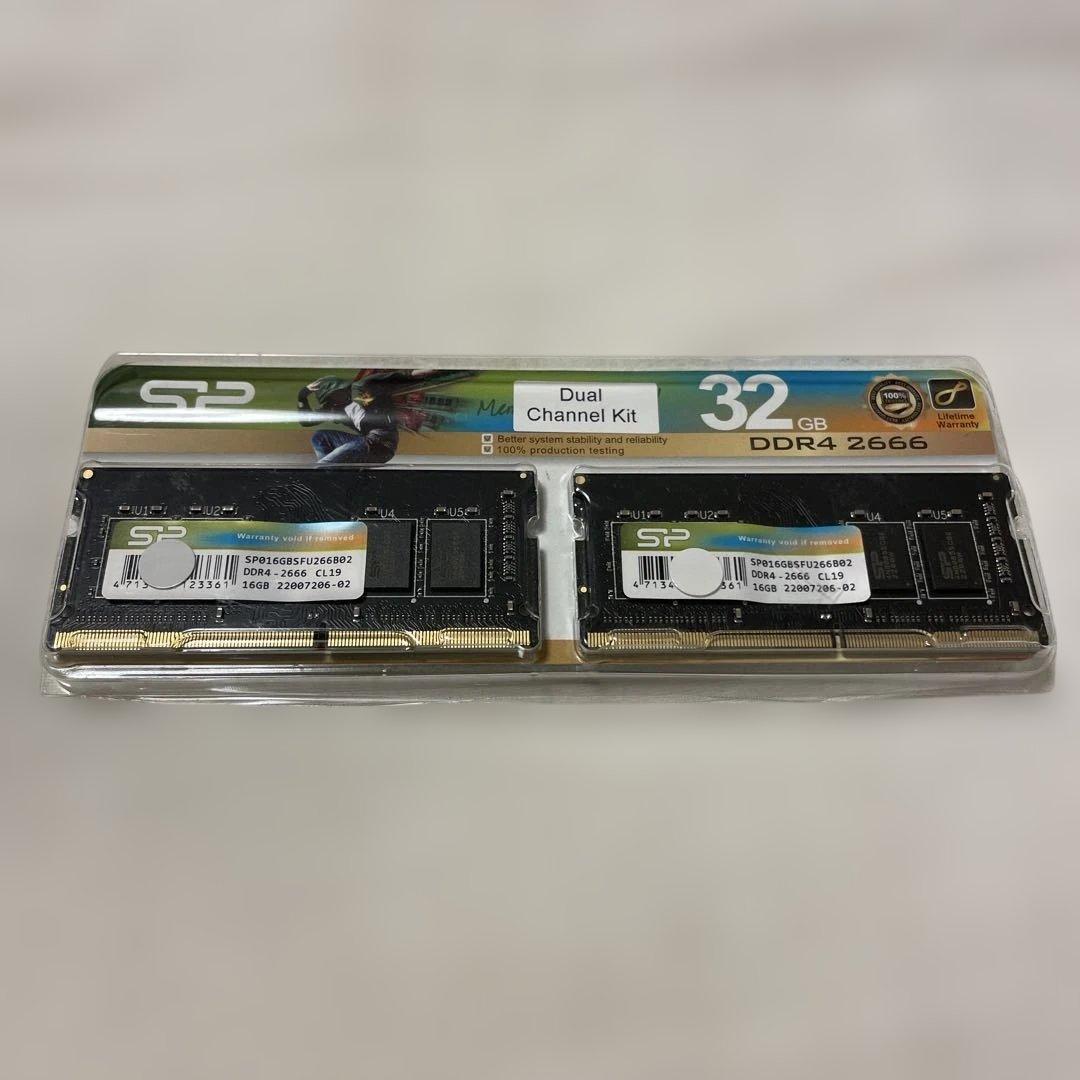 SP DDR4 2666 32GB ノートパソコン16gbx2