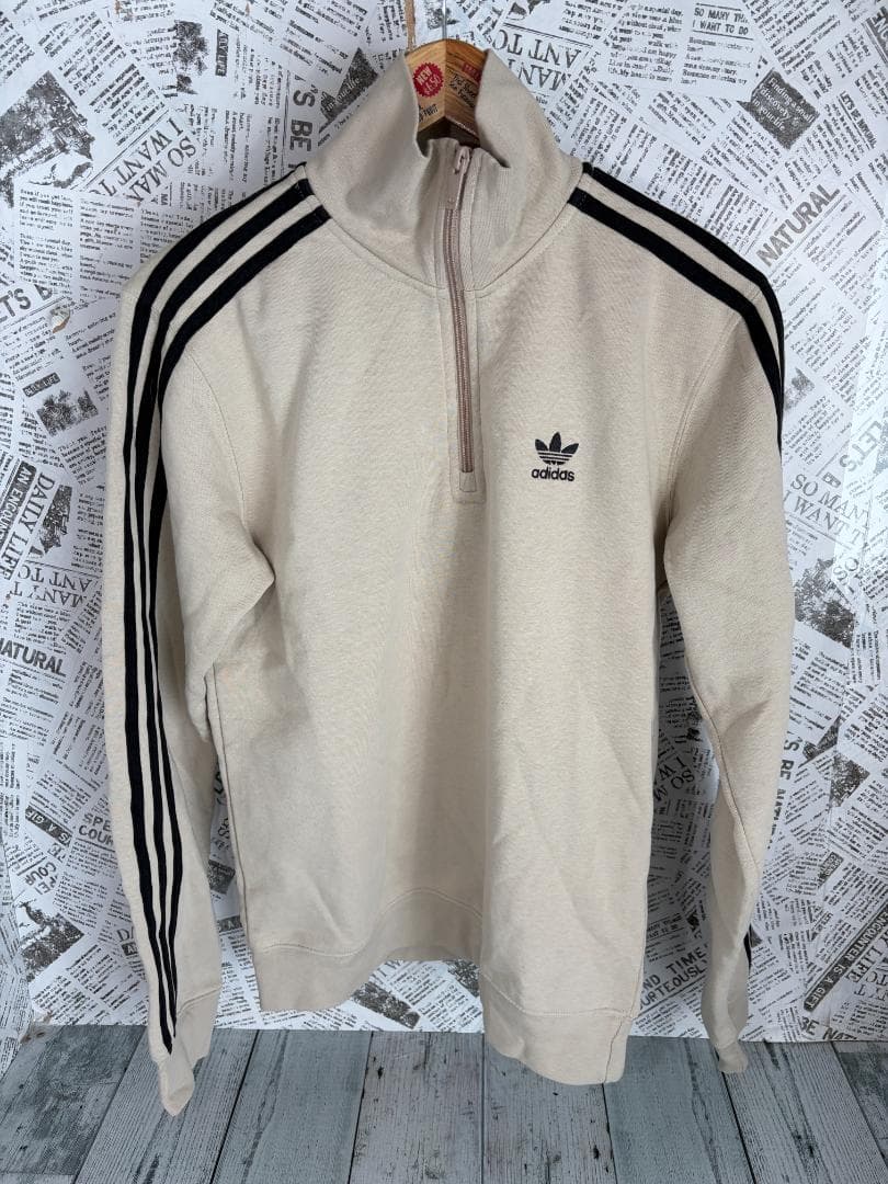 海外限定【adidas originals】ハーフジップスウェット【アディダス】