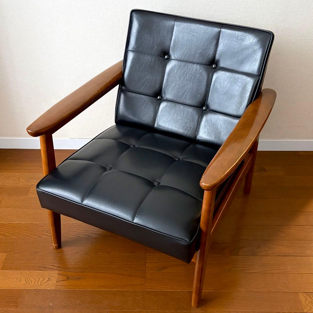 【座面交換済】オールドカリモク Kチェア 1シーター