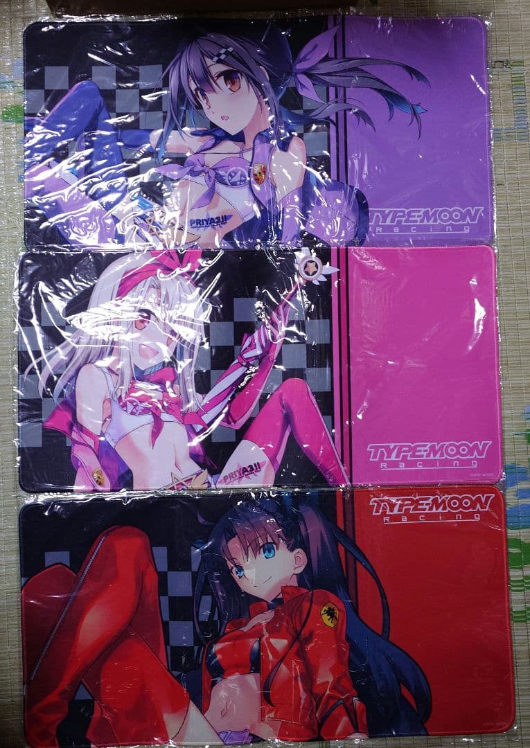 TYPE-MOON Racing イリヤ 美遊 遠坂凛 ゲームマット 3点セット