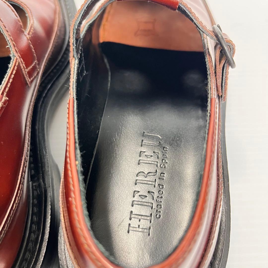 美品✨ HEREU ローファー Tストラップ ブラウン 24 スペイン