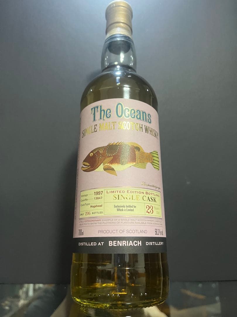 ベンリアック23年1997　オーシャンズ　ウィスク・イー　58.3％ 700ml
