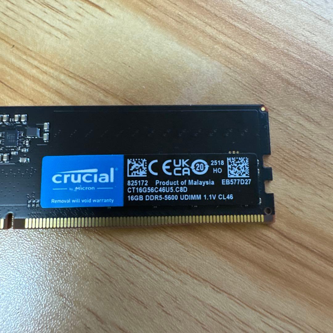メモリー Crucial DDR5-5600 16GBx2 CT16G56C46U5