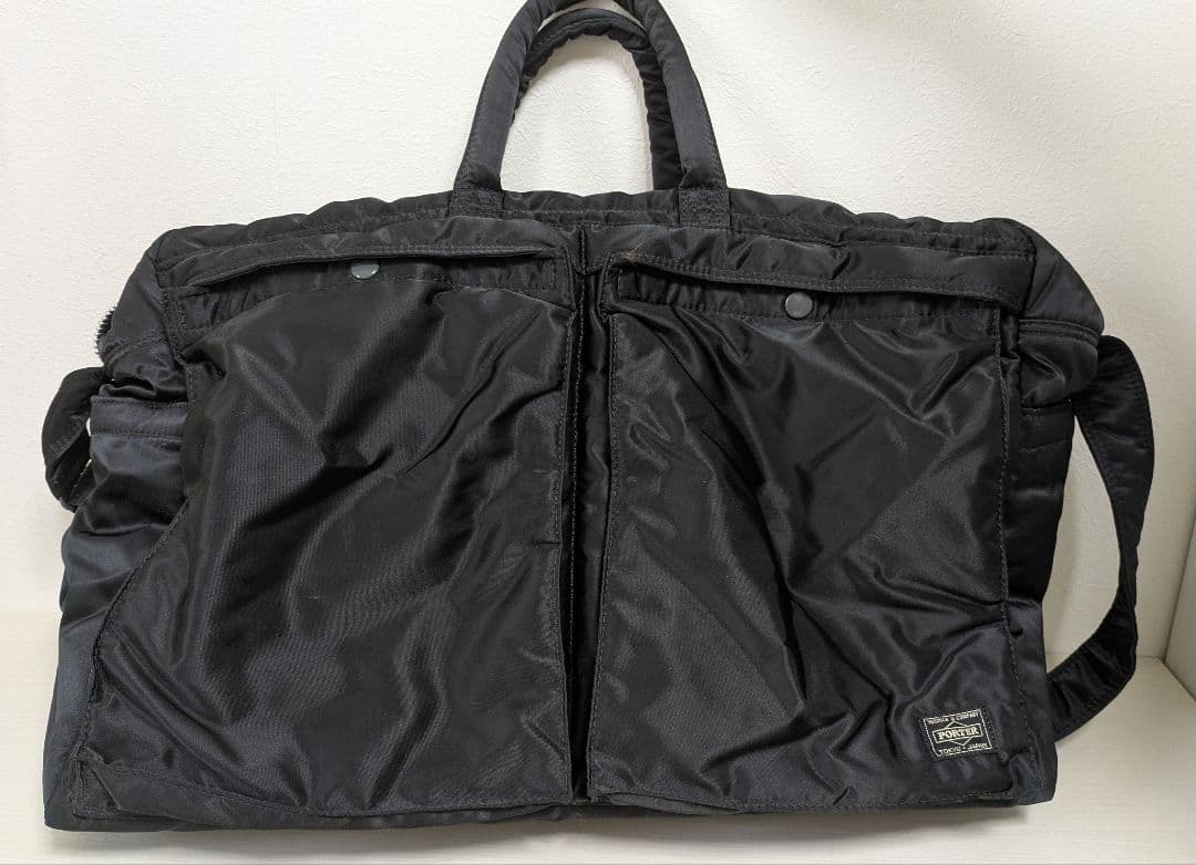 PORTER ブラックボストンバッグ