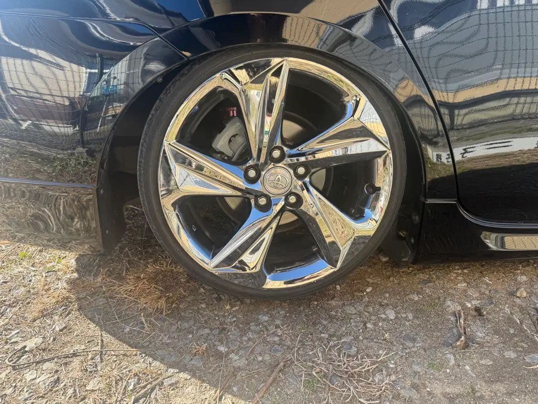 220クラウン RSホイール 4本 タイヤ付きですが、溝なし