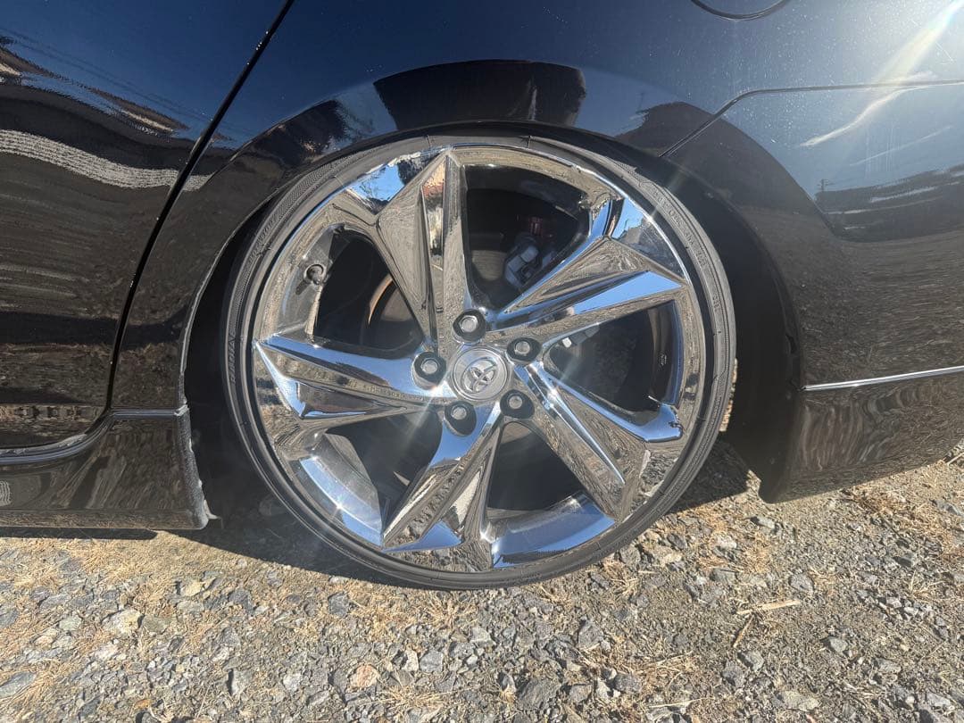 220クラウン RSホイール 4本 タイヤ付きですが、溝なし