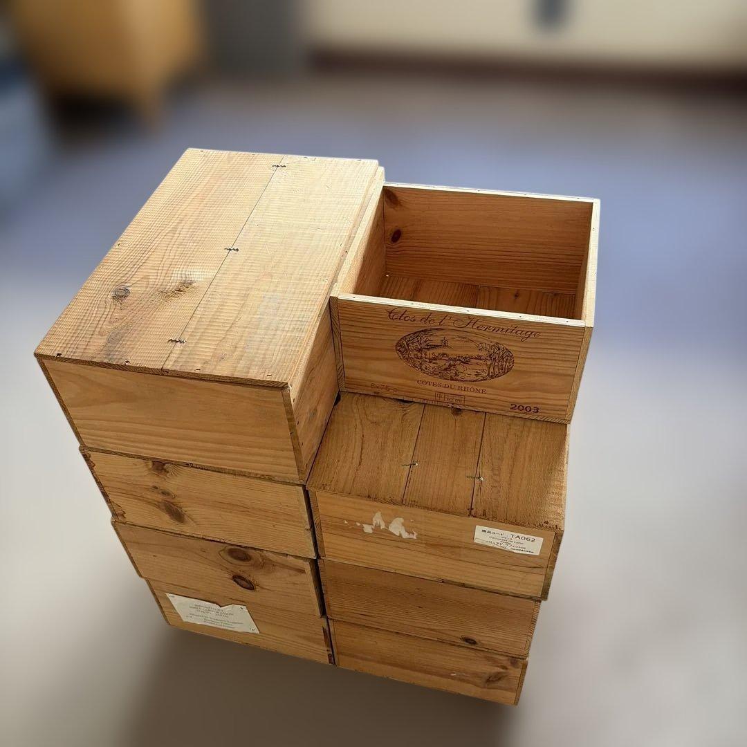 【東京都内10区限定お届け・商品説明必読】ワイン木箱 大・小8箱まとめて