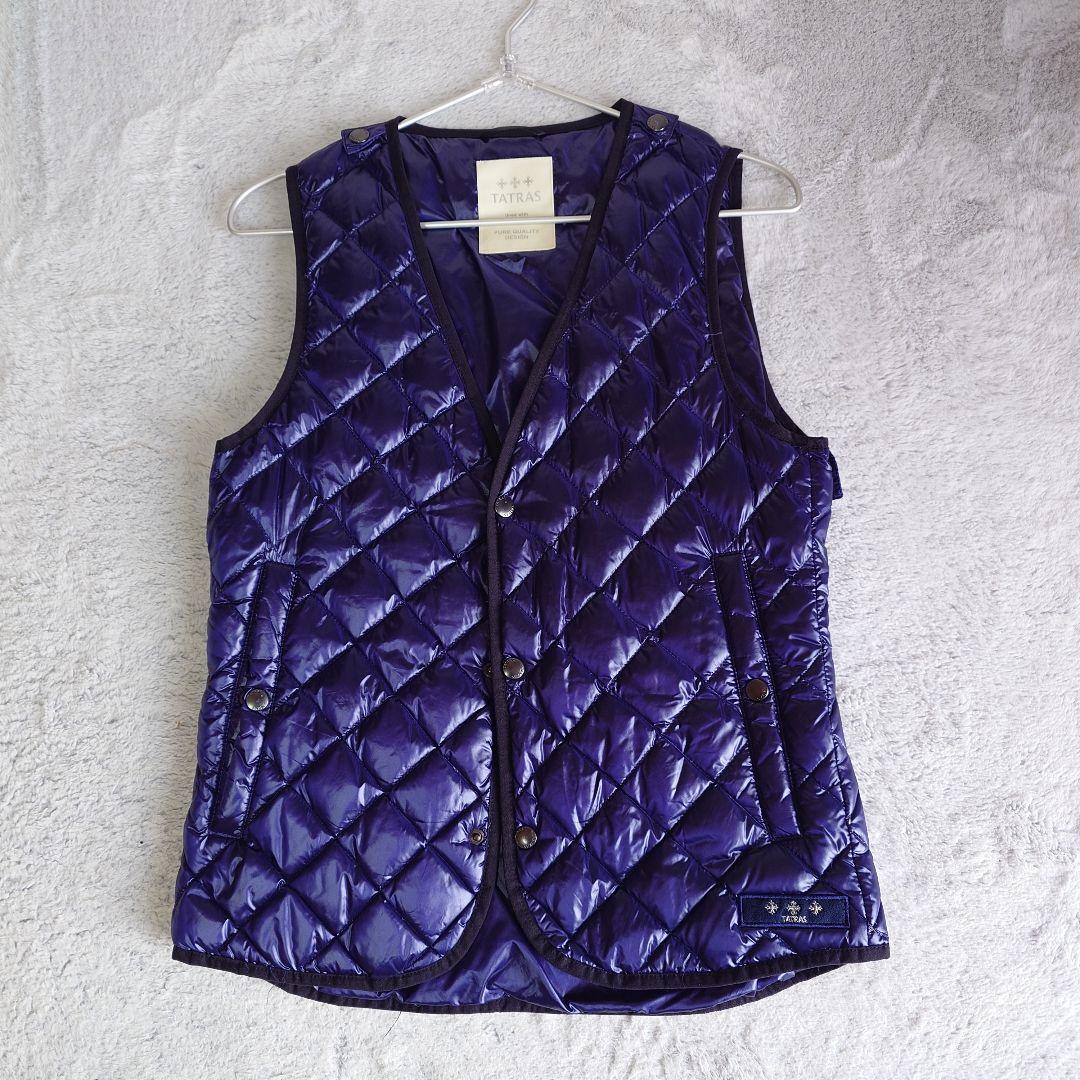 タトラス TATRAS 2way ブルゾン インナーダウン パープル Mサイズ