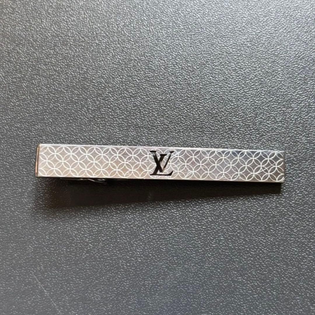 ルイヴィトン LV シルバー ネクタイピン　シャンゼリゼ