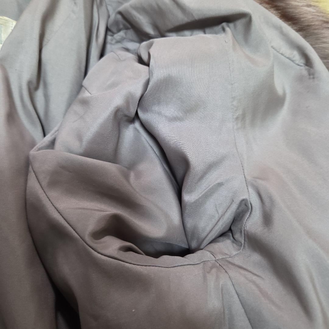 EMBA ファーコート 総丈81cm Lサイズ相当 ブルーフロストフォックス