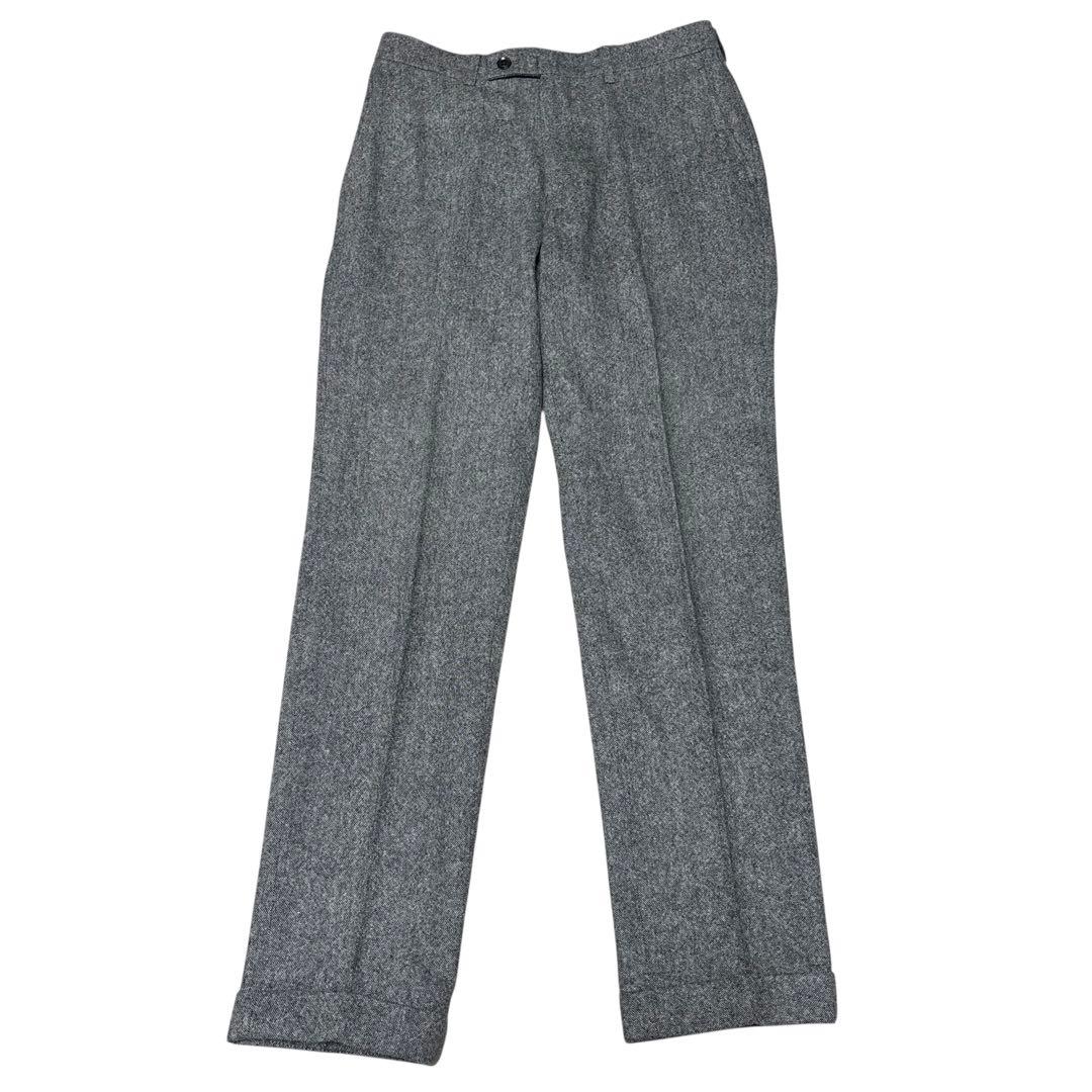 美品 AOKI アオキ ツイード風 3ピース スーツ セットアップ M グレー