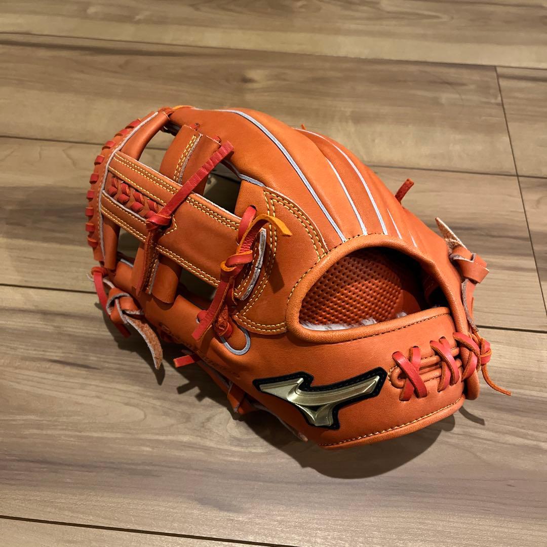 Mizuno少年　軟式グローブ オレンジ　野球