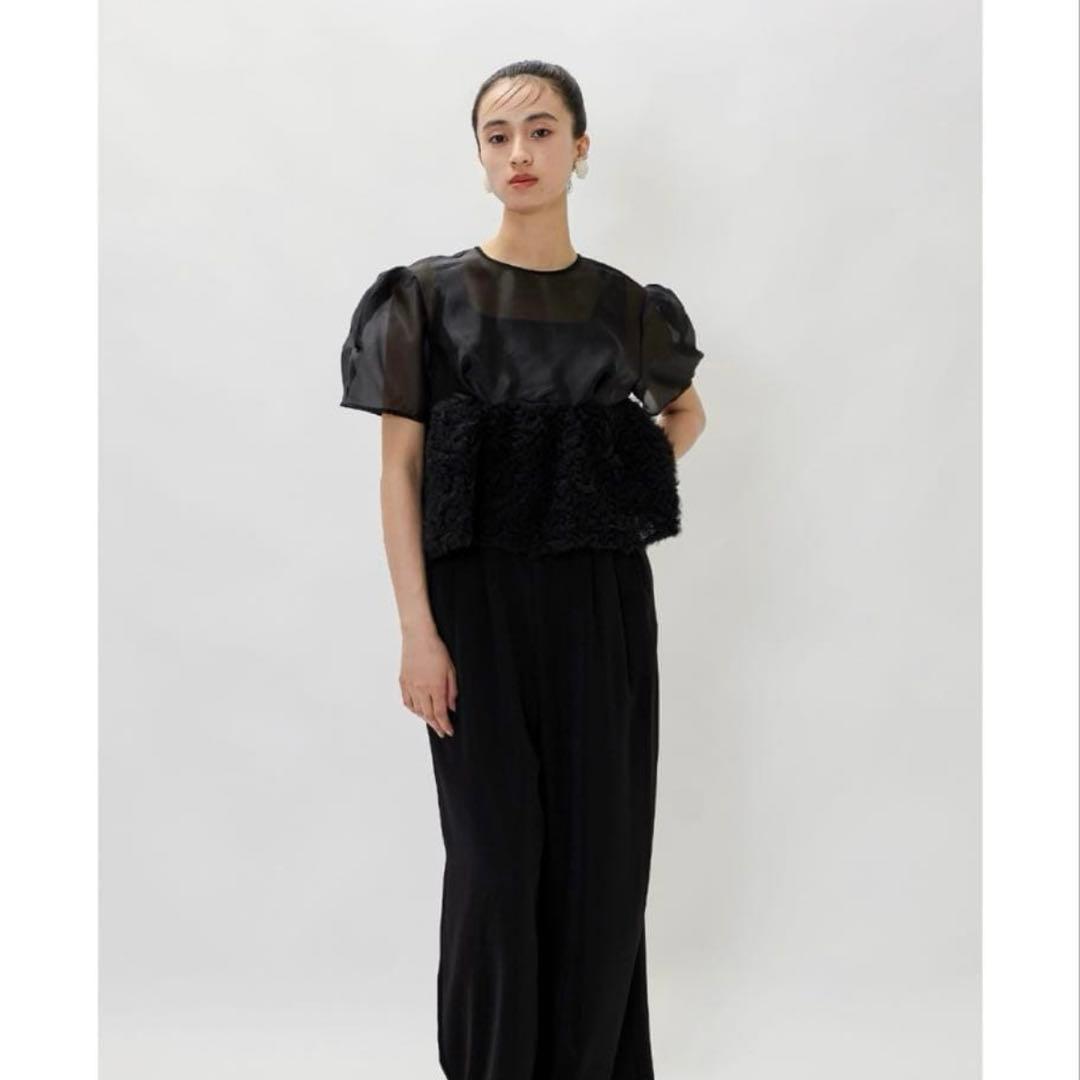 nianaスウェルペプラムセットアップパンツドレス 2点セット