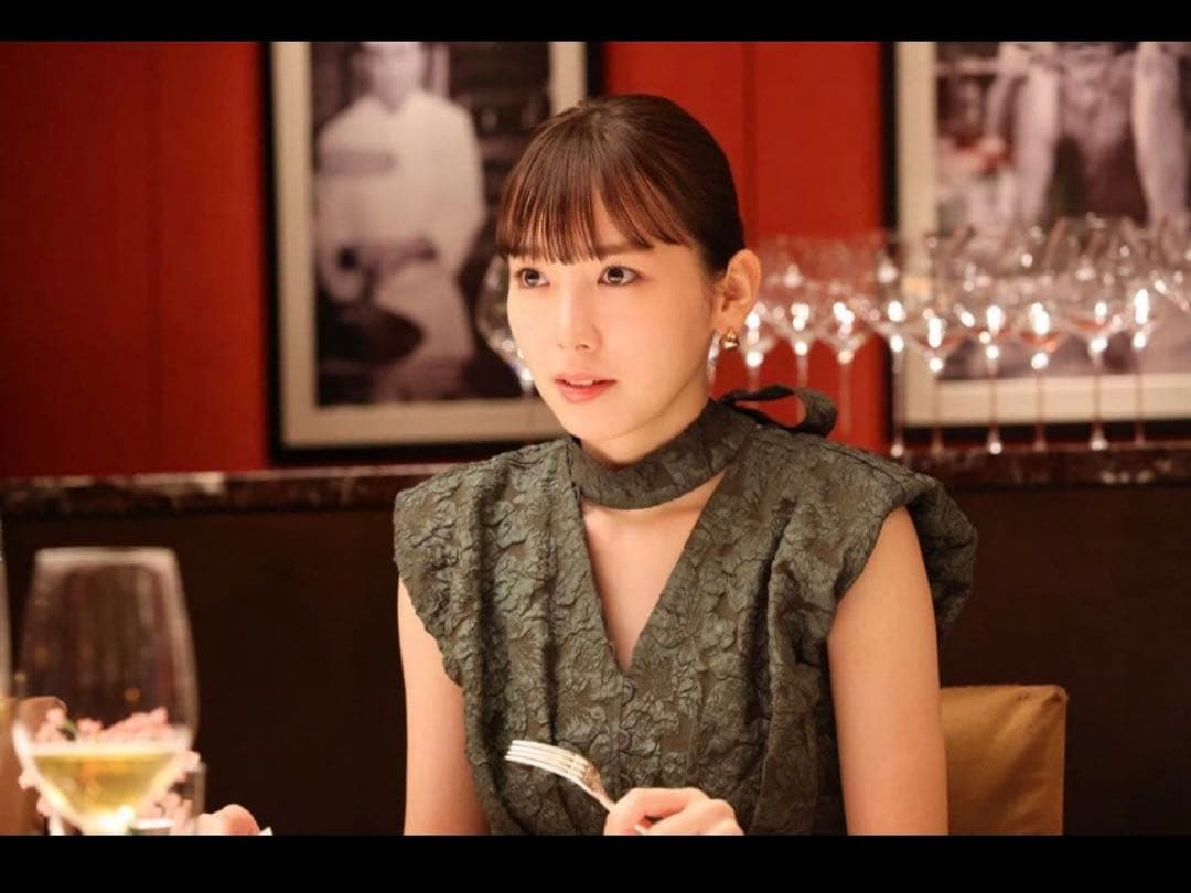 【SNIDEL】オーバーショルダージャガードワンピース【期間限定お値下げ中】