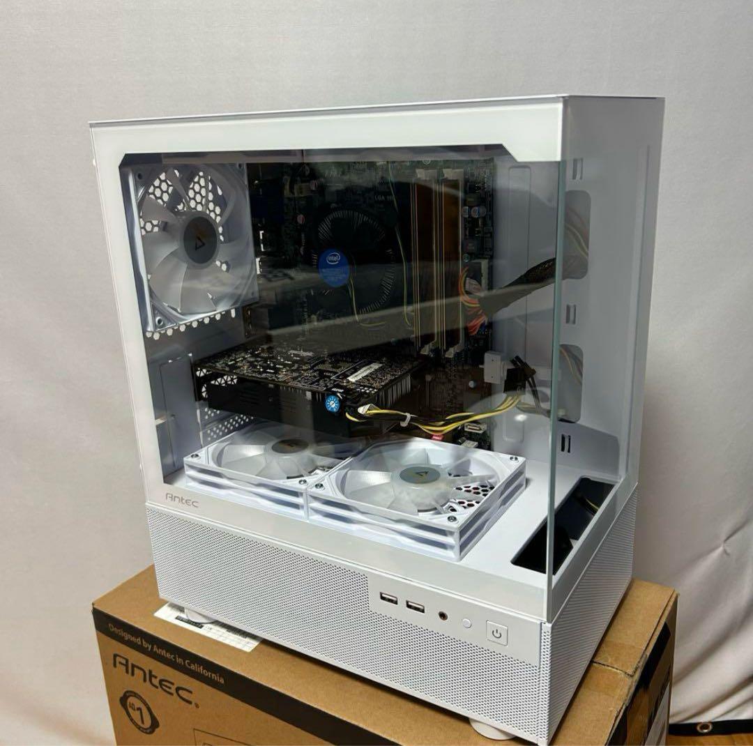 白 自作ゲーミングPC GTX1060 i7 FPSゲームプレイ可