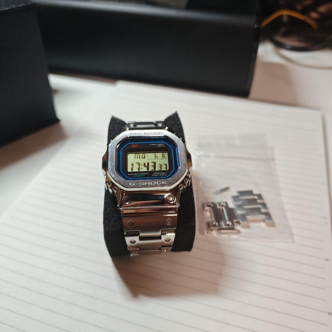 メルちゃん G-SHOCK デジタル腕時計 シルバー/ブルー