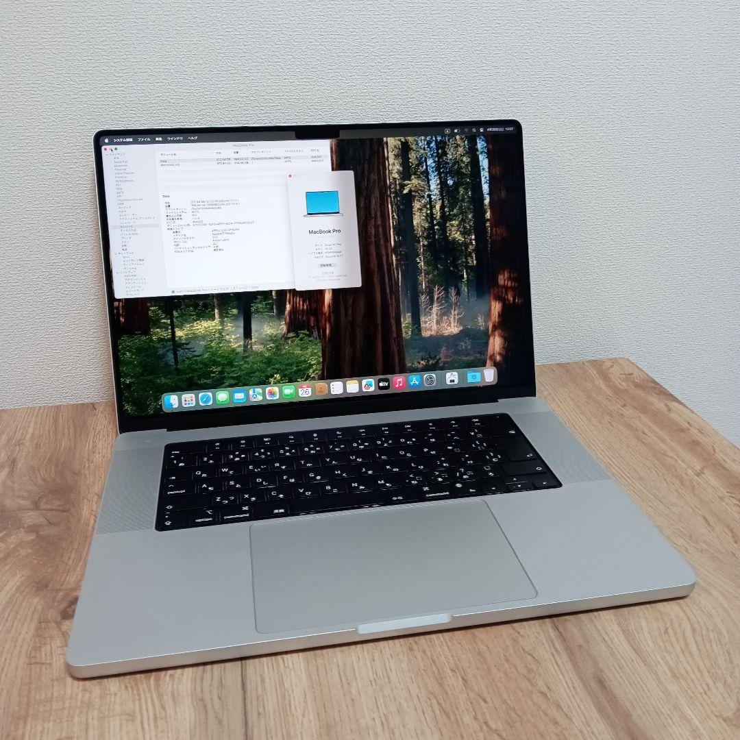 192美品！MacBook ProM1pro16インチ高性能1TBスシルバー