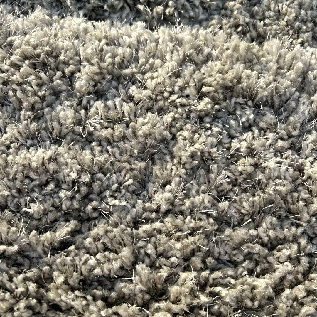 美品 prevell カーペットフワフワ グレー ラグ トルコ製