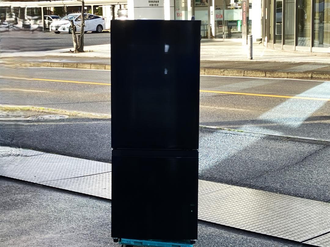 愛知岐阜/送料込★amadana　154L冷蔵庫 AT-RF150-BK　21年