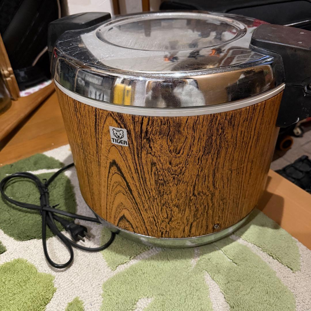 TIGER 木目調 炊飯器