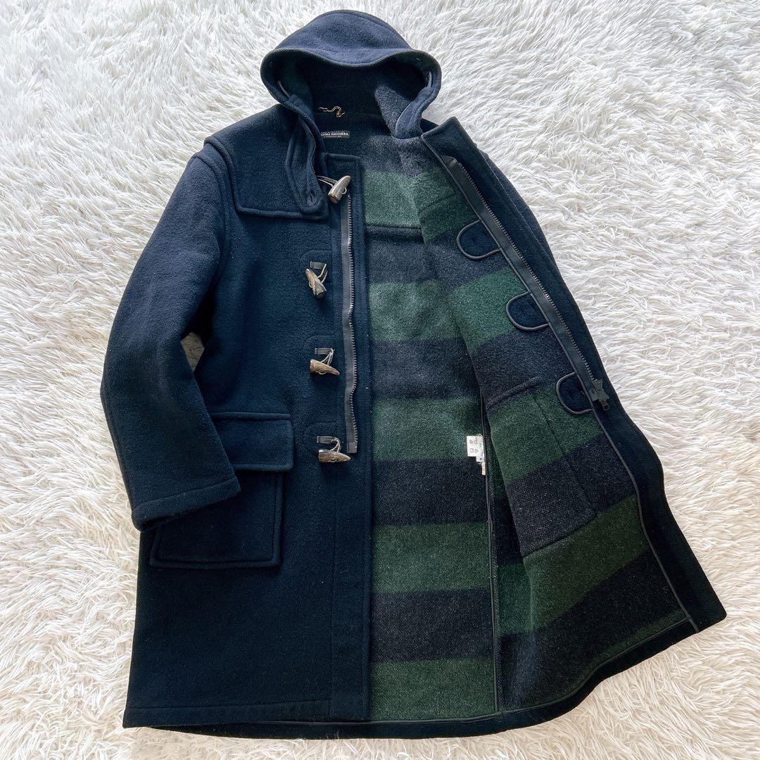 イギリス製　XL相当　ブルックスブラザーズ　ダッフルコート　ネイビー