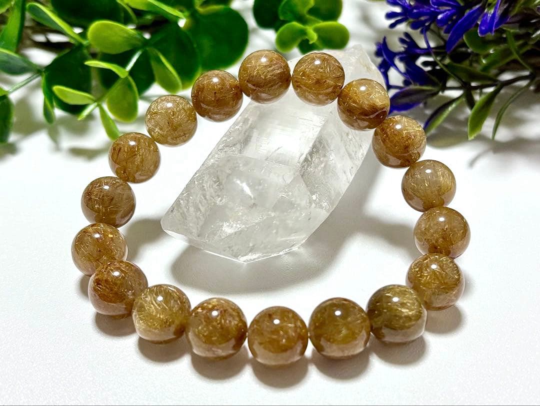 すうぷ　エンジェルヘアーゴールドルチルクォーツとキャッツアイクンツァイト