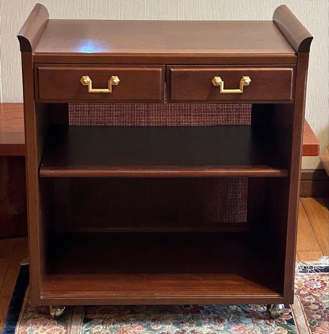 ⭐️マルニ木工maruni地中海シリーズ サービスワゴン 飾り棚 電話台キャスター