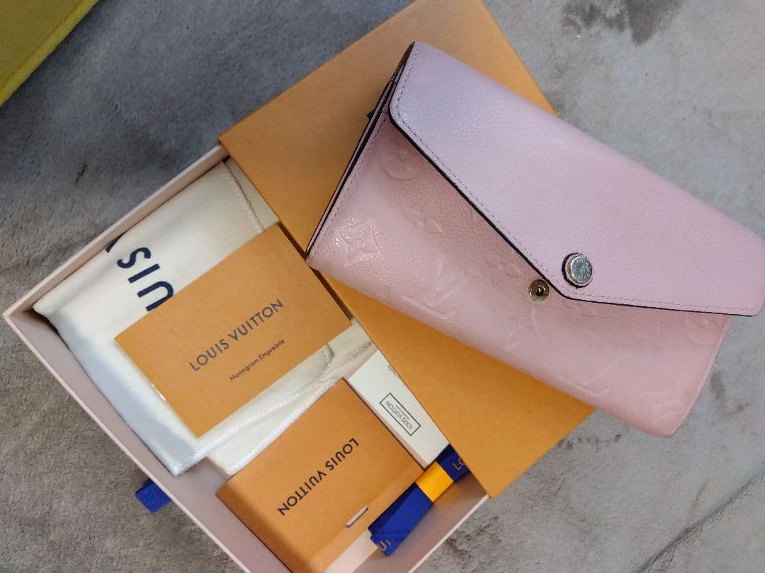 ヴィトン アンプラント ポルトフォイユ 長財布 ピンク