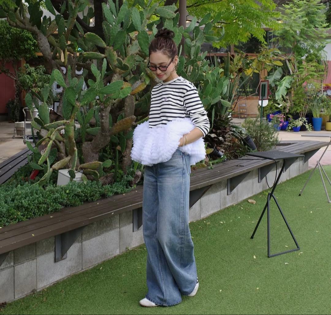 【Bibiy.】FRANCINE TULLE TOP ネイビー