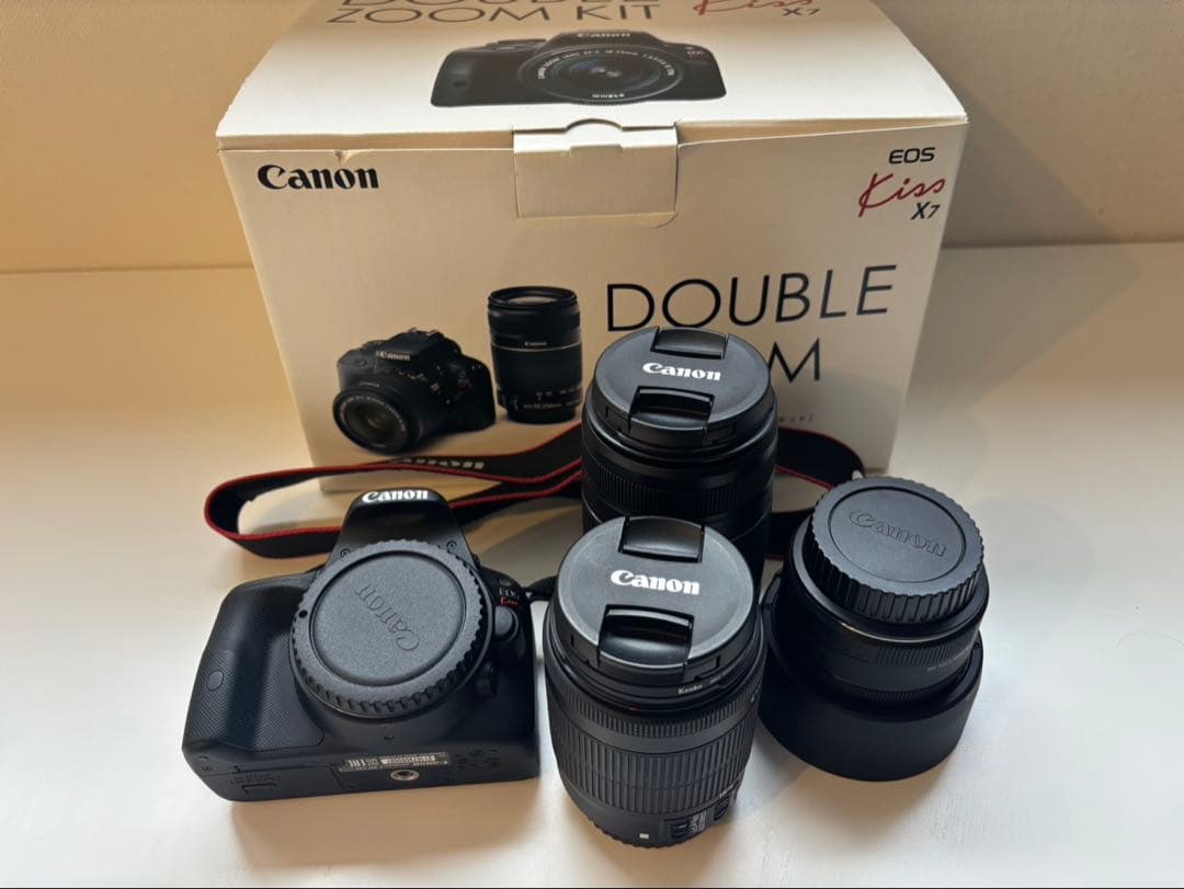 【＋α付き】Canon EOS KISS X7 ダブルズームキット