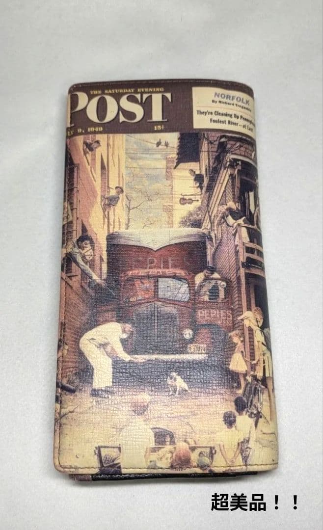 ★値下げしました！ ノーマン・ロックウェル 本革 長財布 超美品 交通渋滞