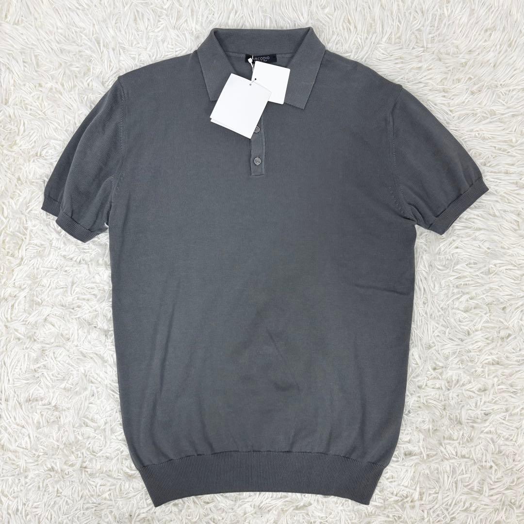 新品タグ付き！ARCODIO アルコディオ コットンニット 半袖 ポロシャツ M