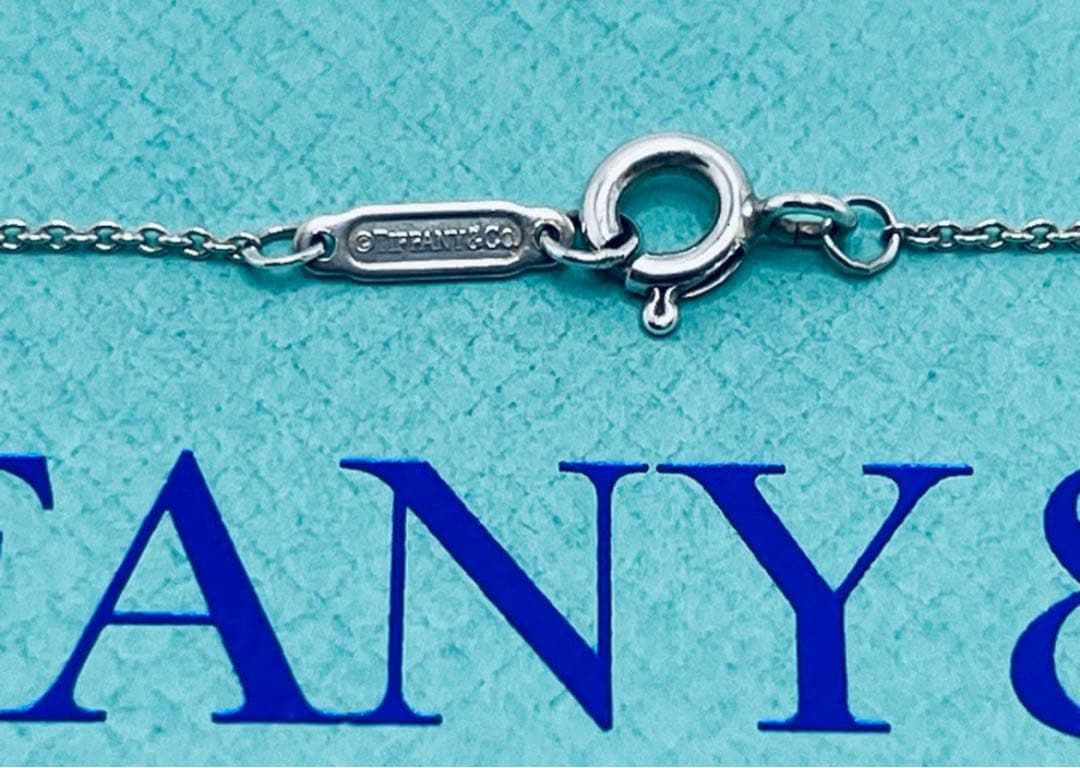 c778 美品　ティファニー　ラウンド　タグ　サークル　ネックレス　925