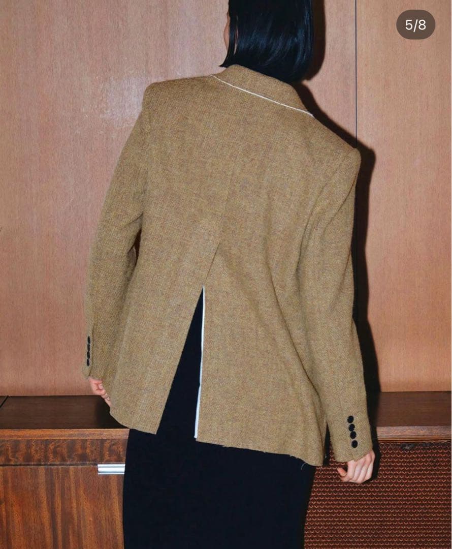 【美品】TODAYFUL CUTOFF WOOL JACKET 36 Olive