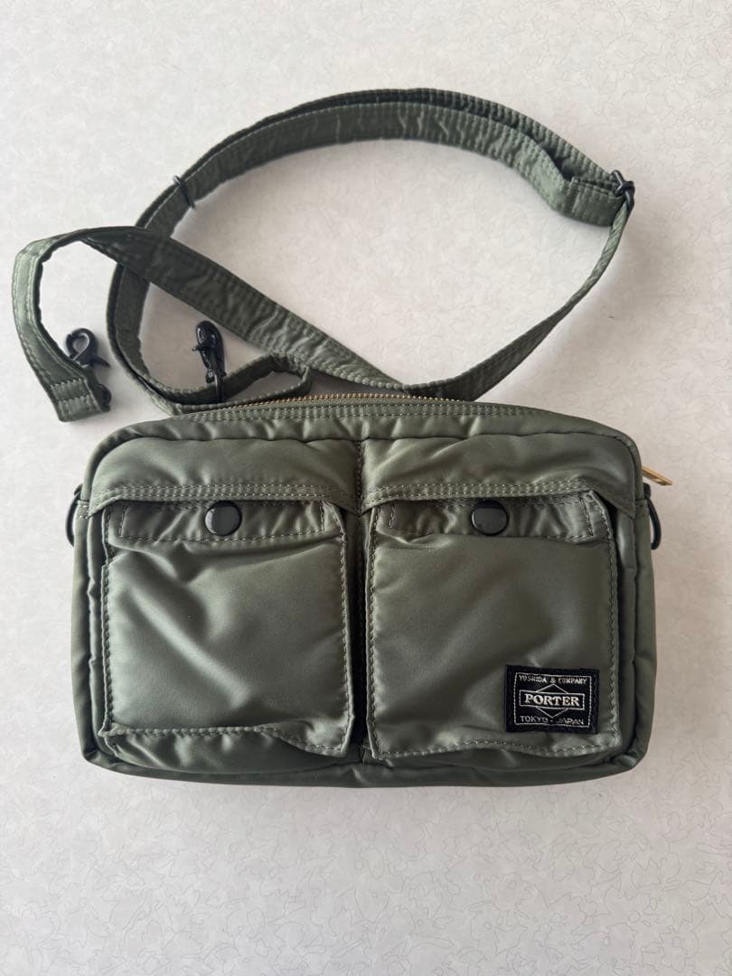 PORTER タンカー ショルダーバッグ オリーブ色