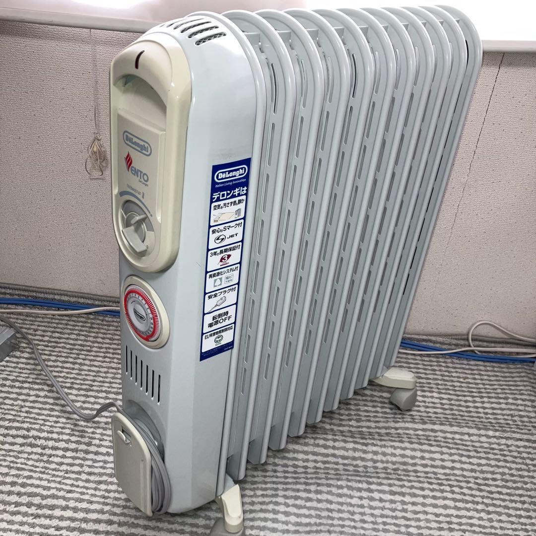 デロンギ 社製　オイル密閉式ラジエター型ヒーター　V551115EFS 伊製