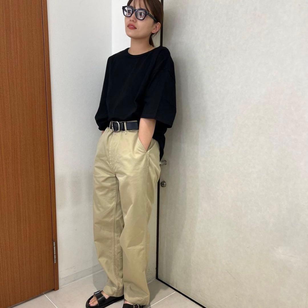 BLACK BY MOUSSY アンジュレーションバックルベルト ブラック