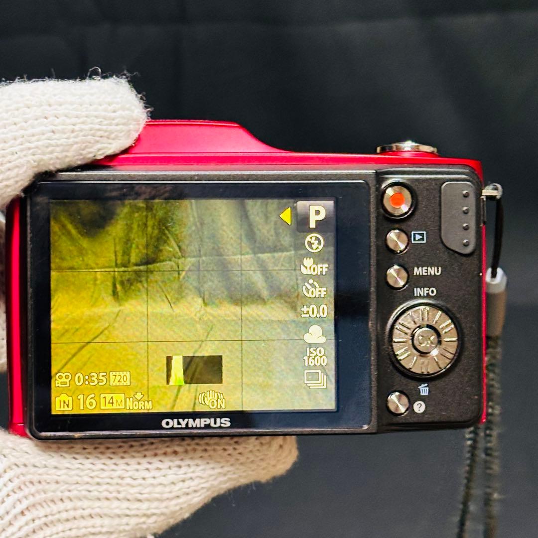 OLYMPUS SZ-14 レッド　デジタルカメラ