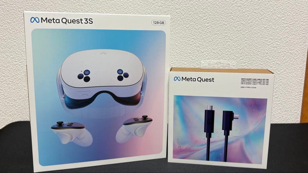  Quest 3S 128GB VRヘッドセット リンクケーブル付き