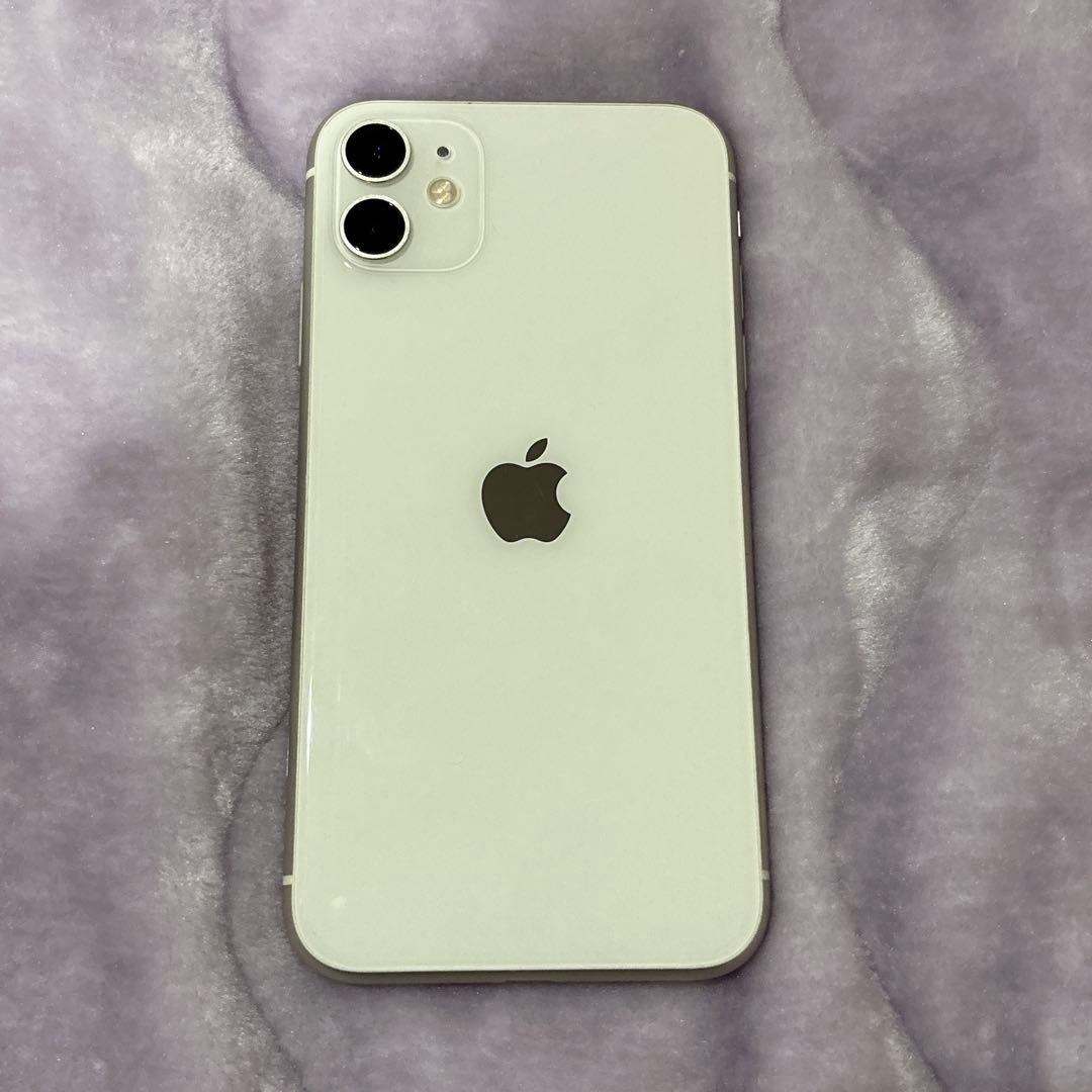 【美品】 SIMフリー iPhone11 ホワイト 64GB バッテリー99%