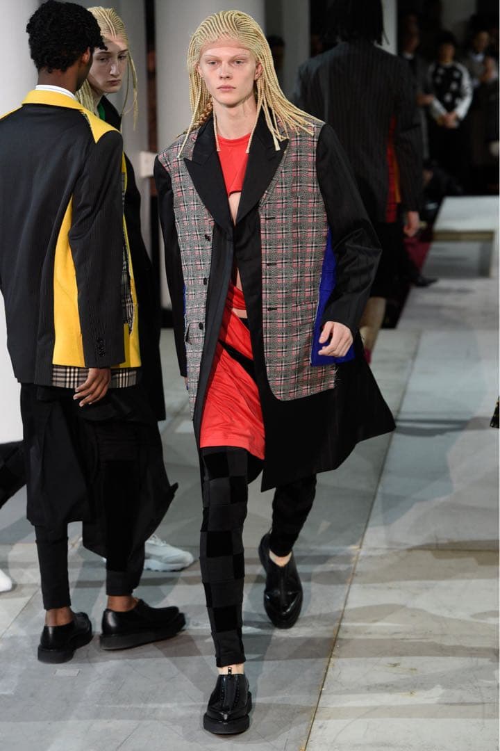 コムデギャルソンオムプリュス 2021AW パッチワークレギンス S