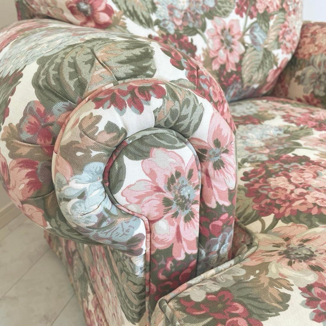 Thomasville 1人掛けソファー　シャビーシック　アメリカンクラシック